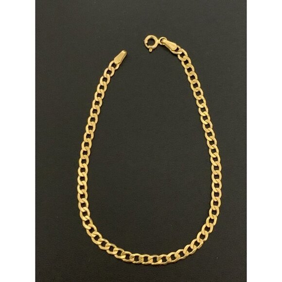 Unbranded Jewelry - 18K Gold Bracelet Chain Curb 7.5 inches 2.08 grams